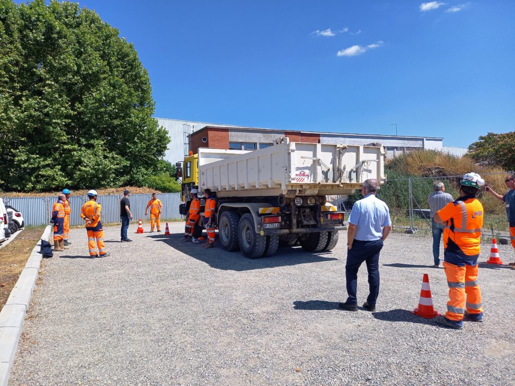 journée sécurité collisions sur chantier